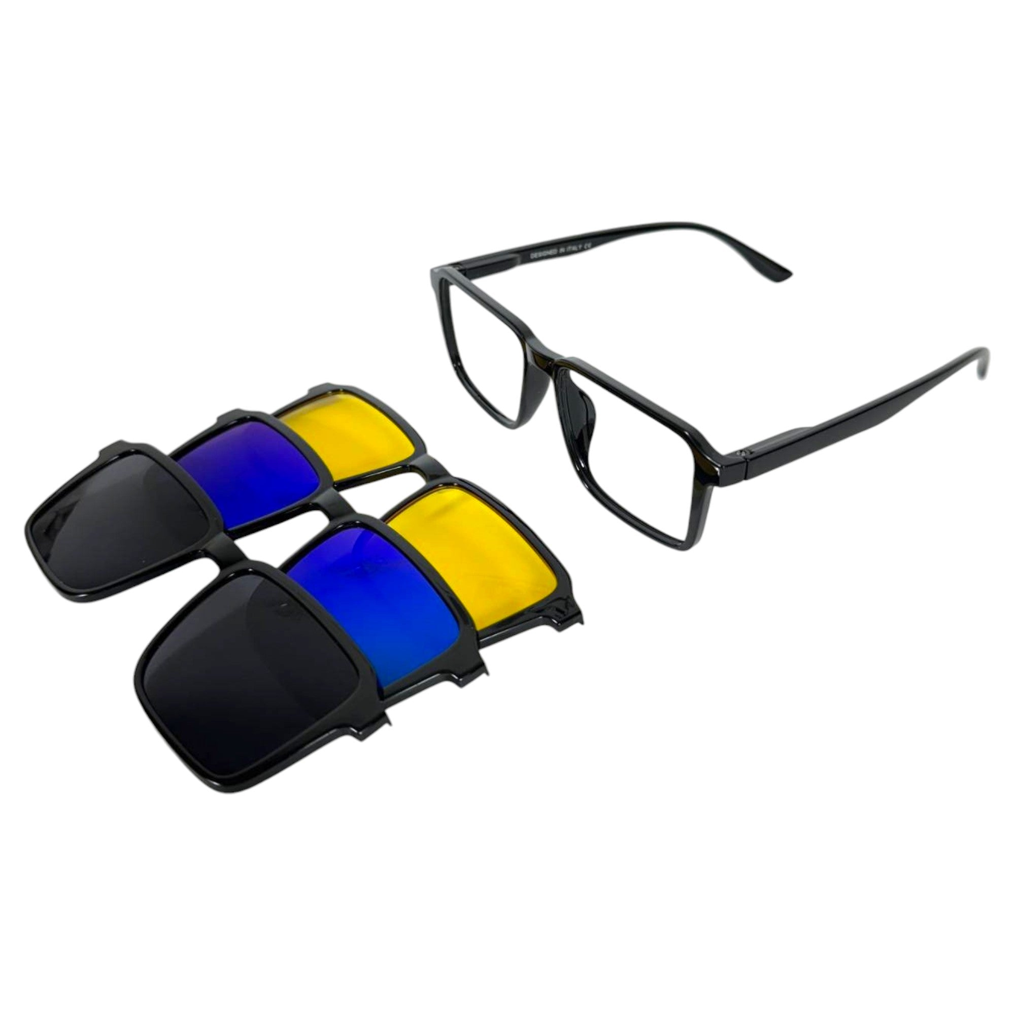 Square Cut Clip-On Glasses