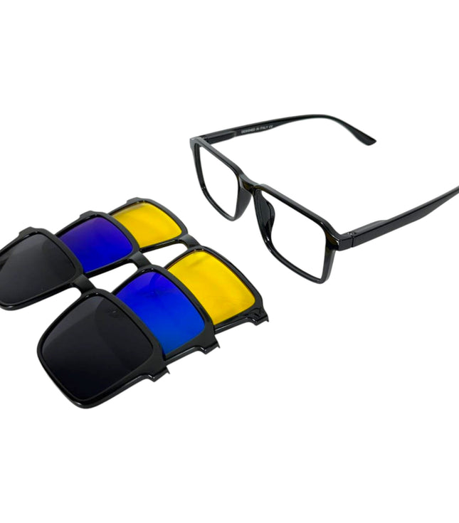 Square Cut Clip-On Glasses