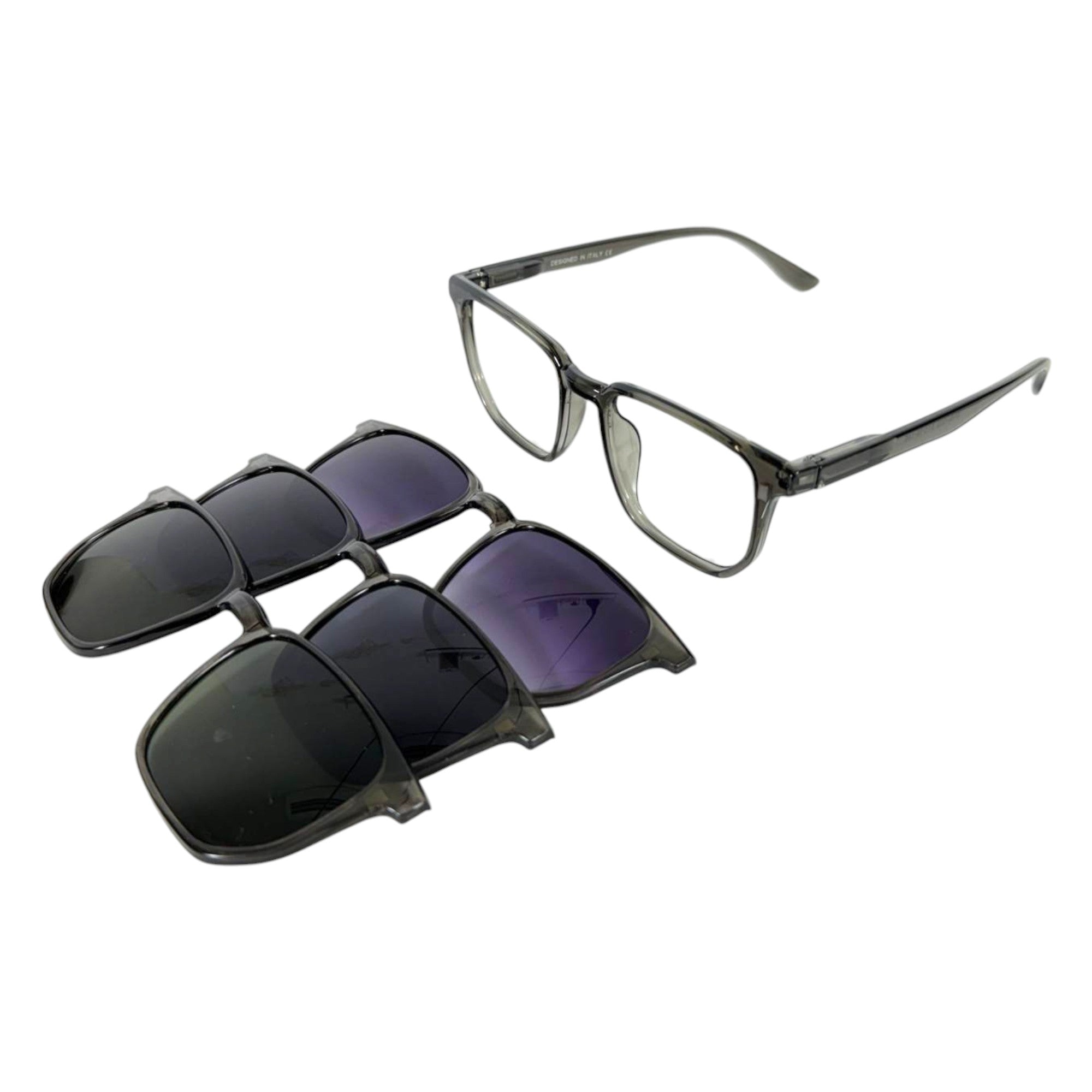 Square Shape Clip-On Glasses