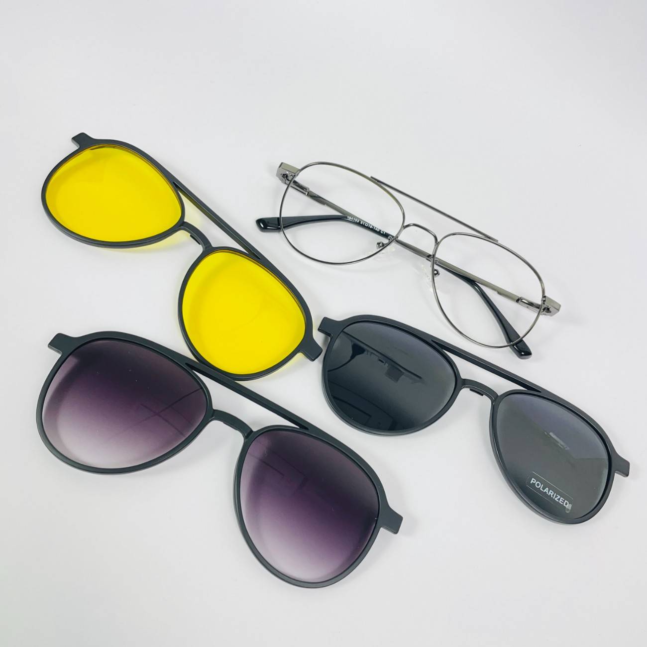 Aviator Clip-on Polarized Glasses