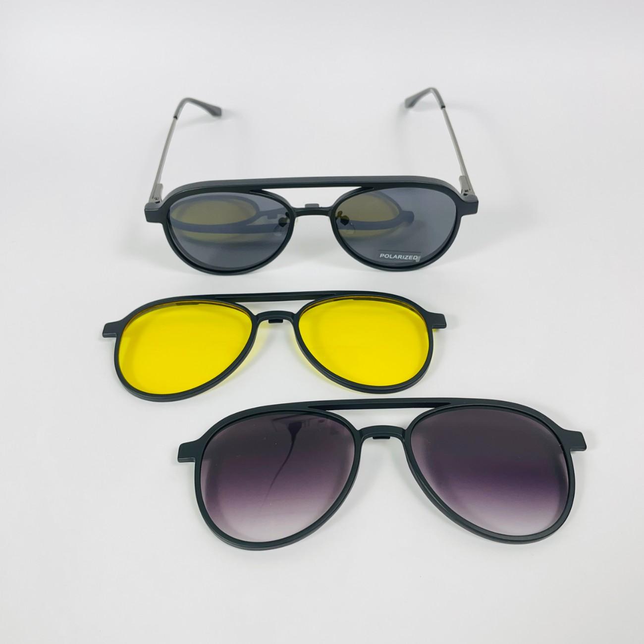 Aviator Clip-on Polarized Glasses