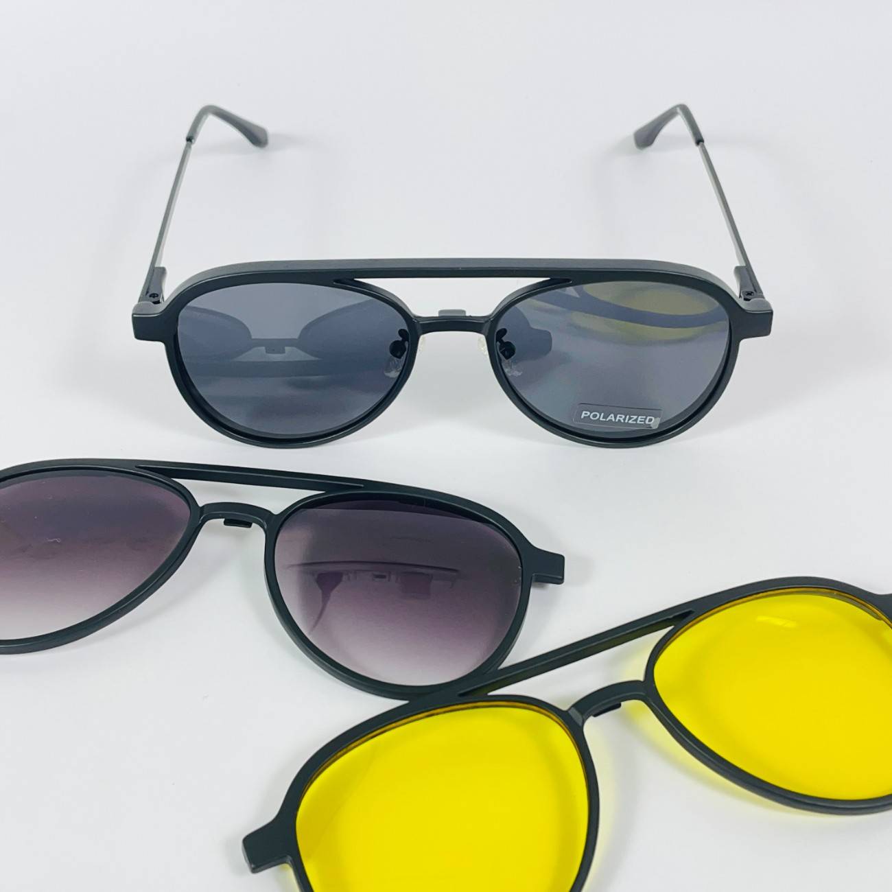 Aviator Clip-on Polarized Glasses