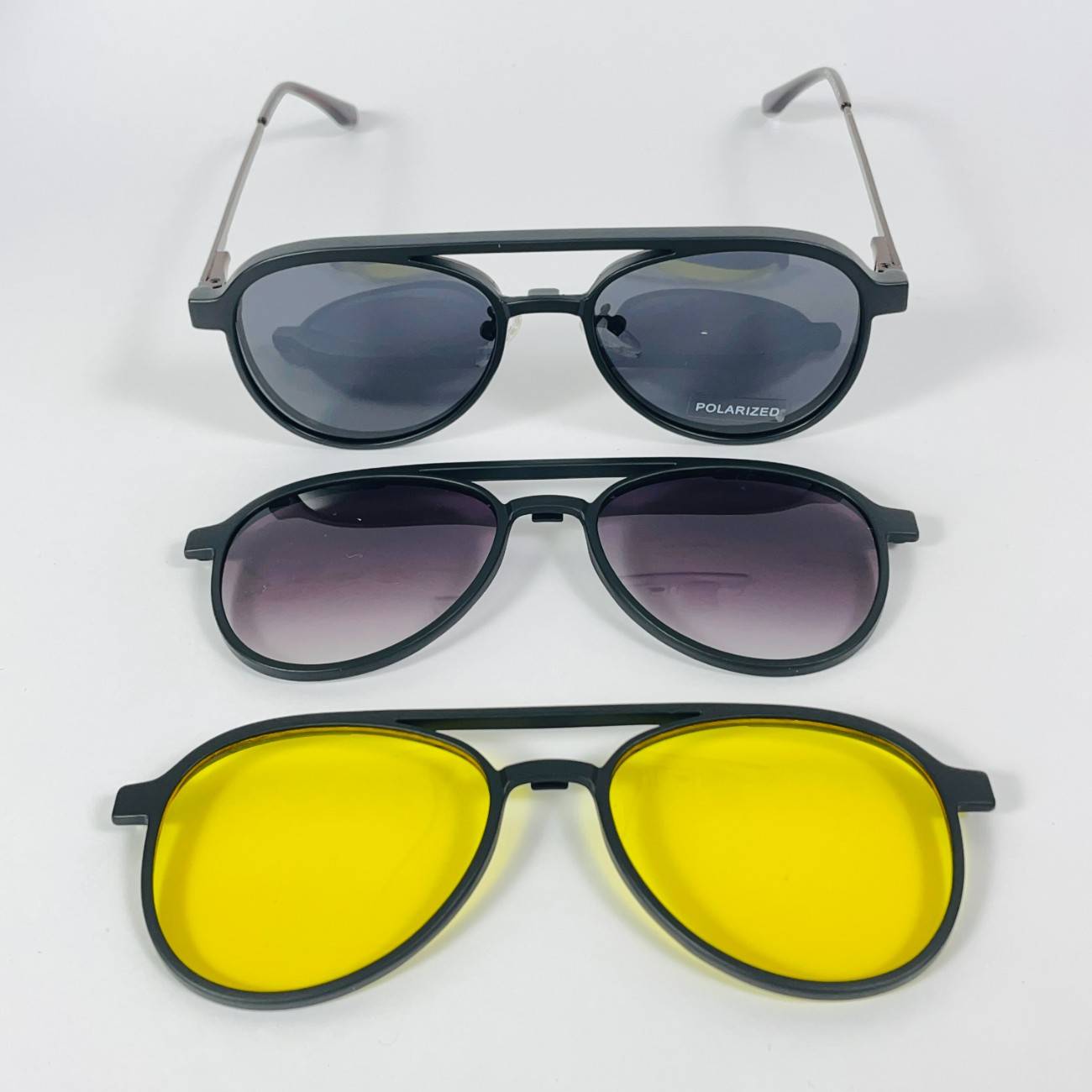 Aviator Clip-on Polarized Glasses