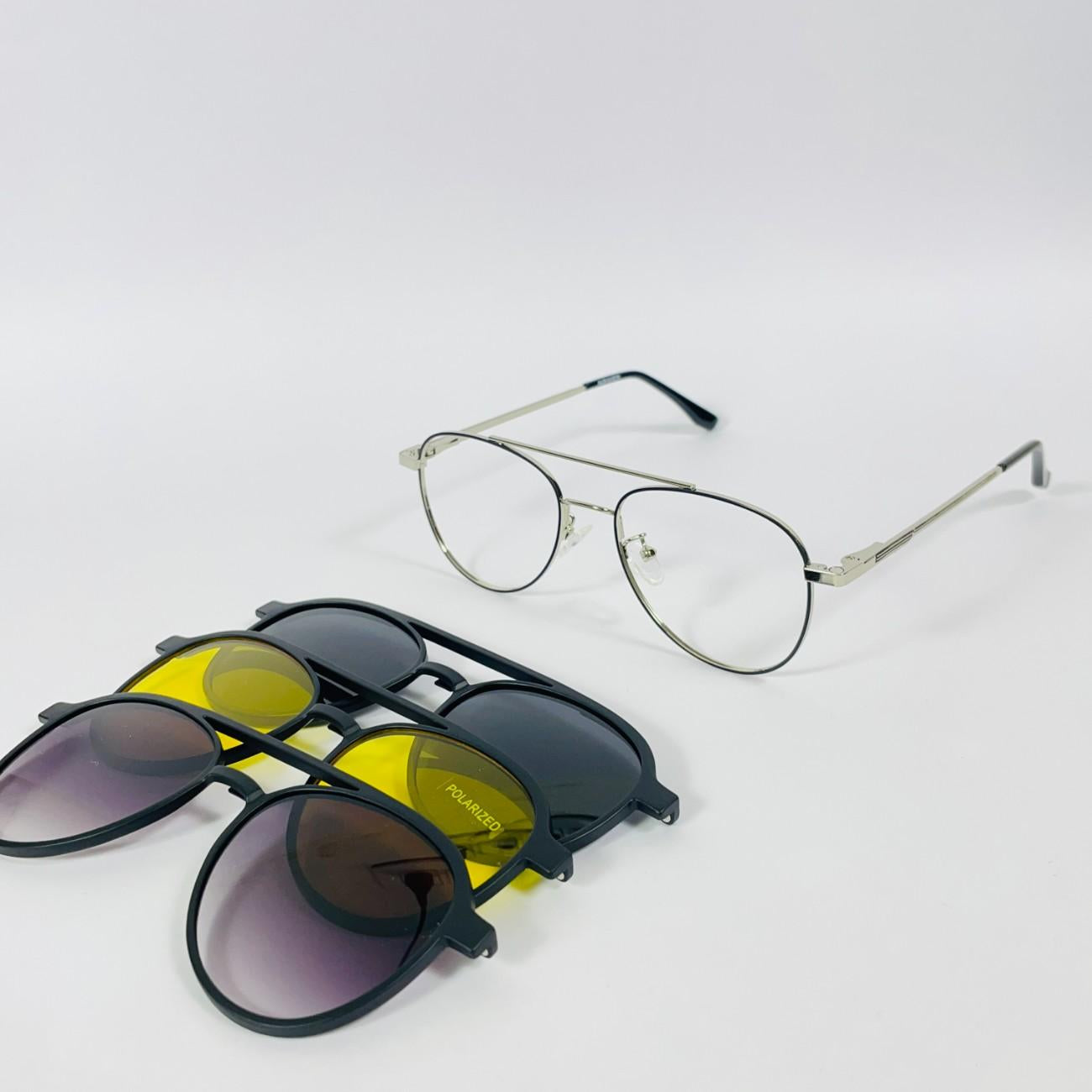 Aviator Clip-on Polarized Glasses
