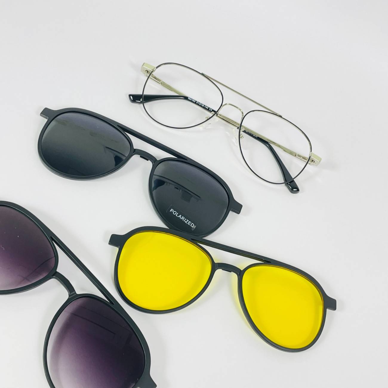 Aviator Clip-on Polarized Glasses