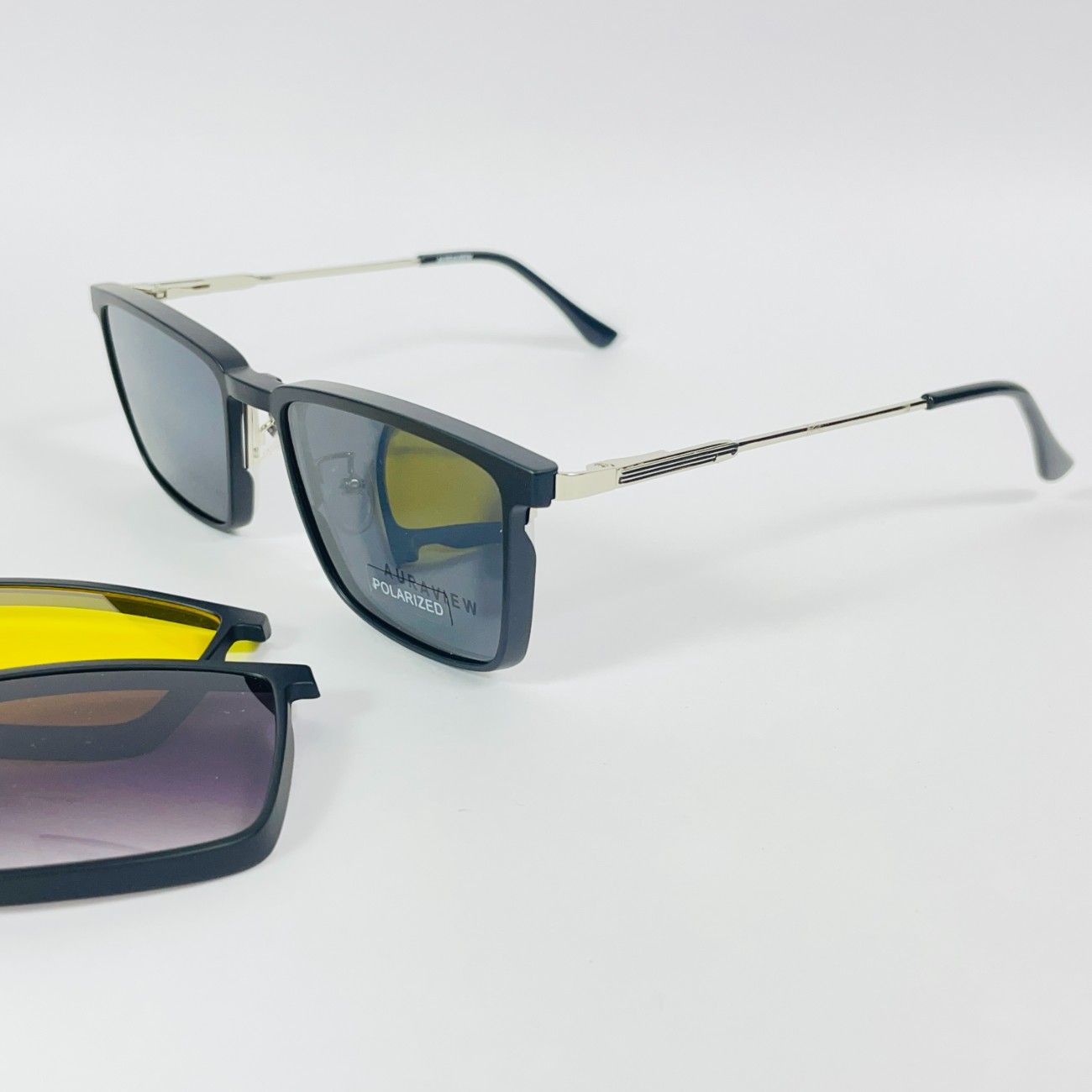 Half Rim Clip-on Polarized Glasses