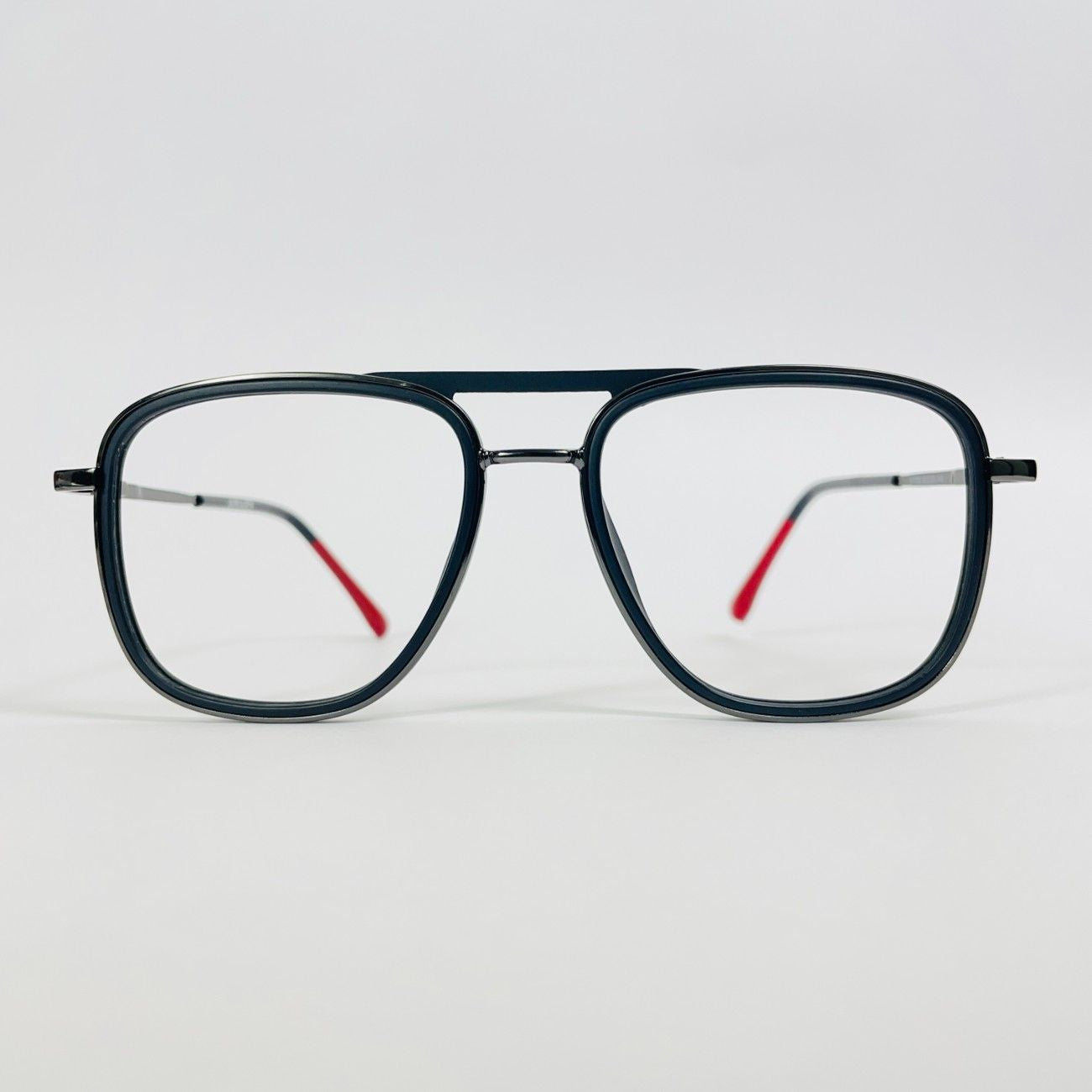 Square Bar Double Rim Metal Frame