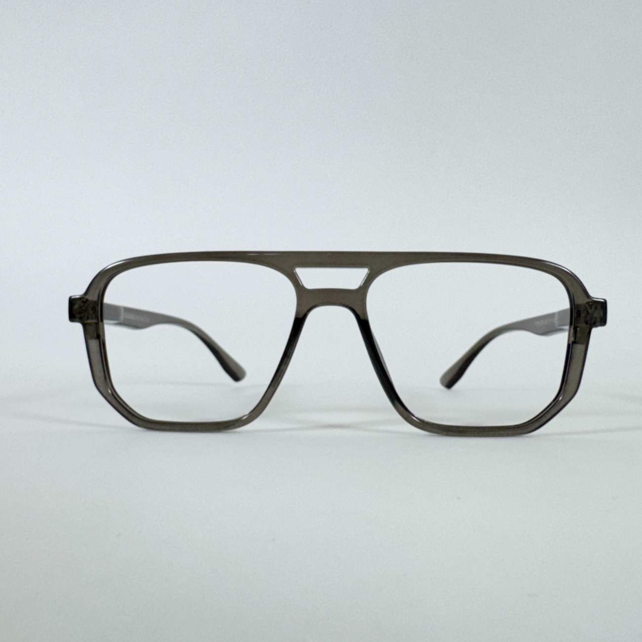 Bar Square Clip-on Glasses