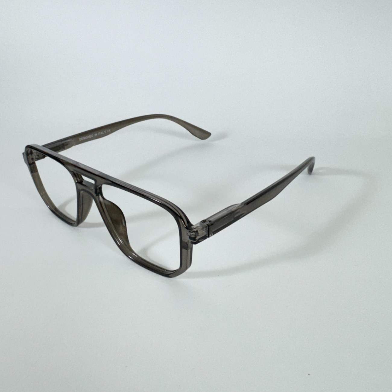 Bar Square Clip-on Glasses