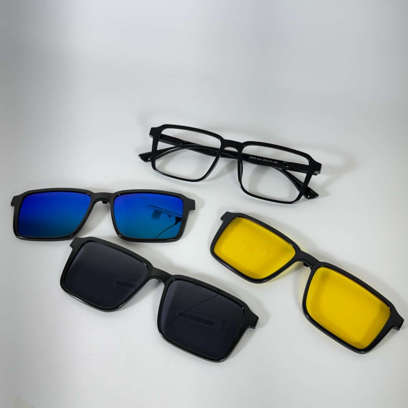 Square Cut Clip-On Glasses