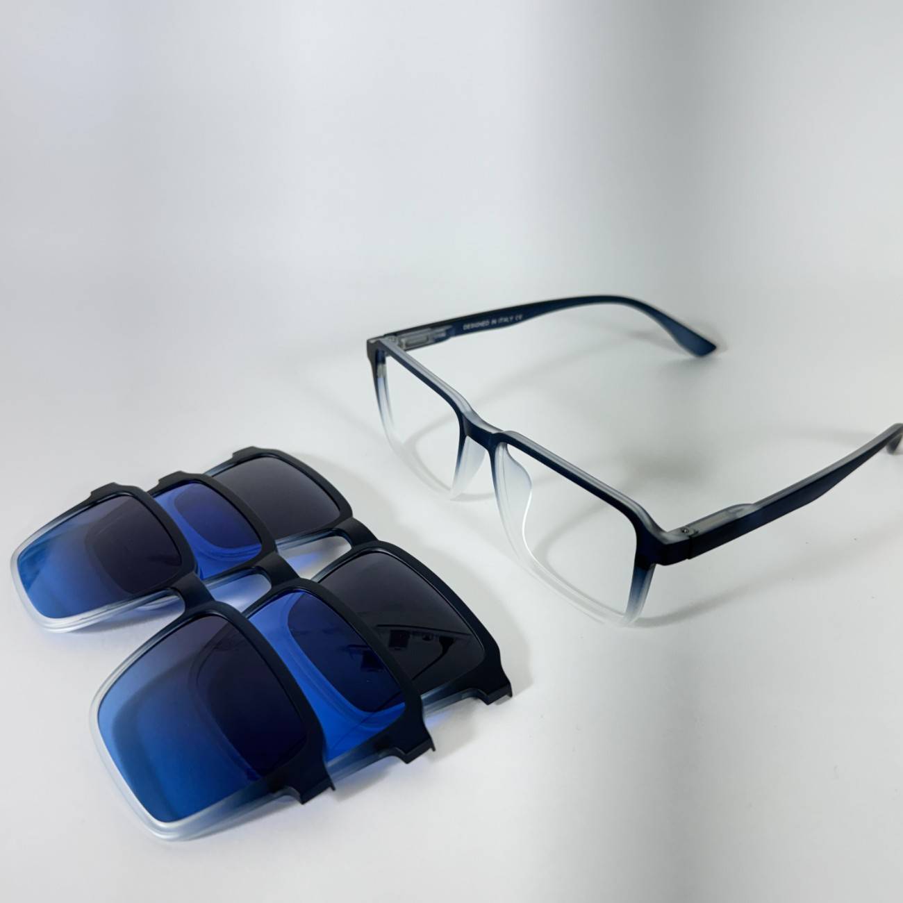Square Cut Clip-On Glasses