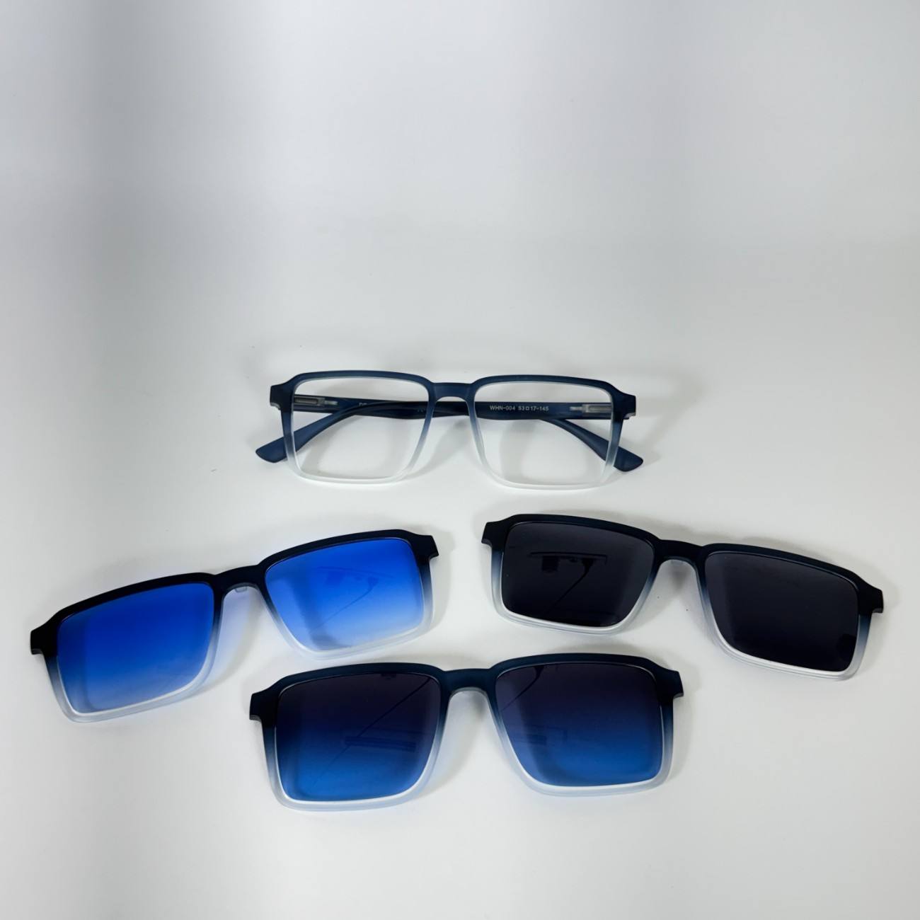Square Cut Clip-On Glasses
