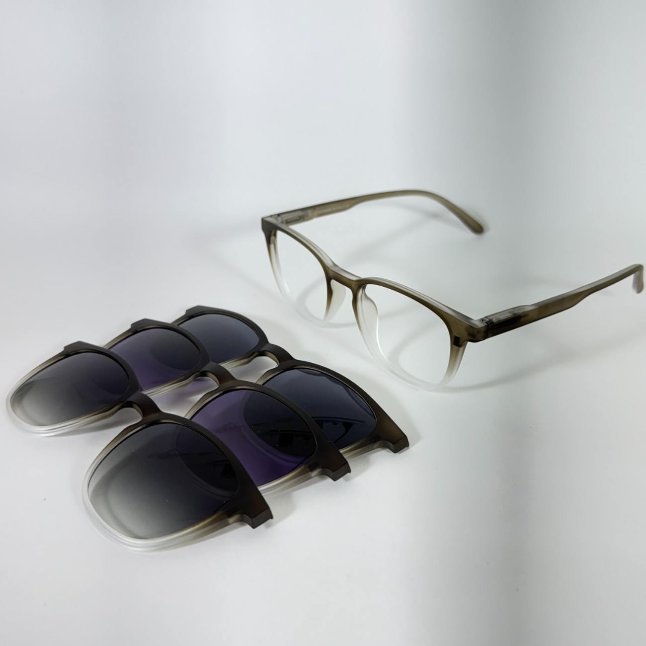 Hustlr Shape Clip-On Glasses