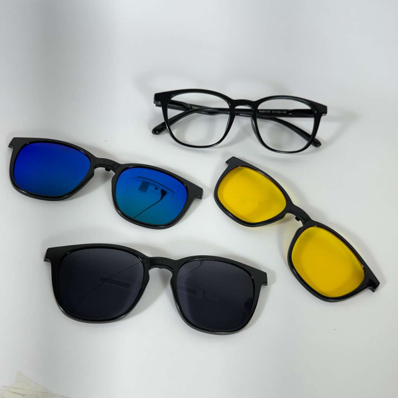 Hustlr Shape Clip-On Glasses