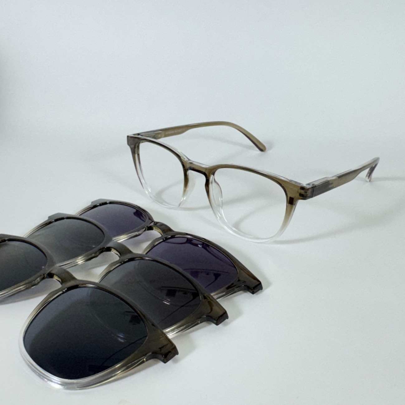 Hustlr Shape Clip-On Glasses