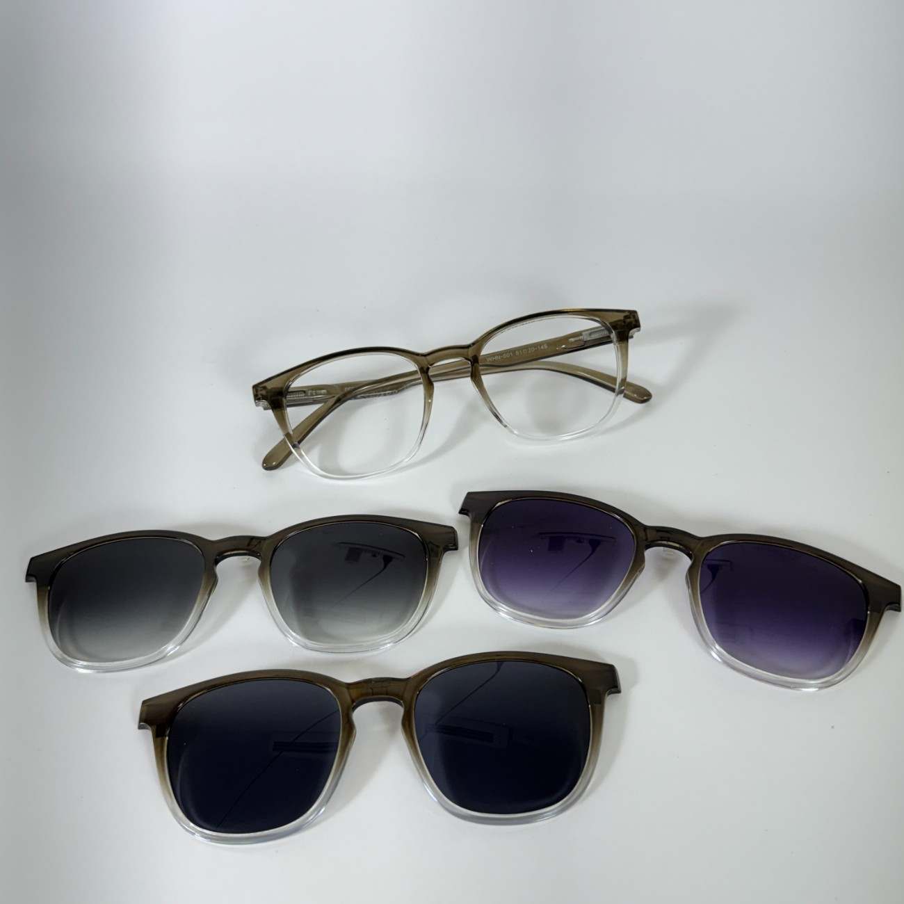 Hustlr Shape Clip-On Glasses