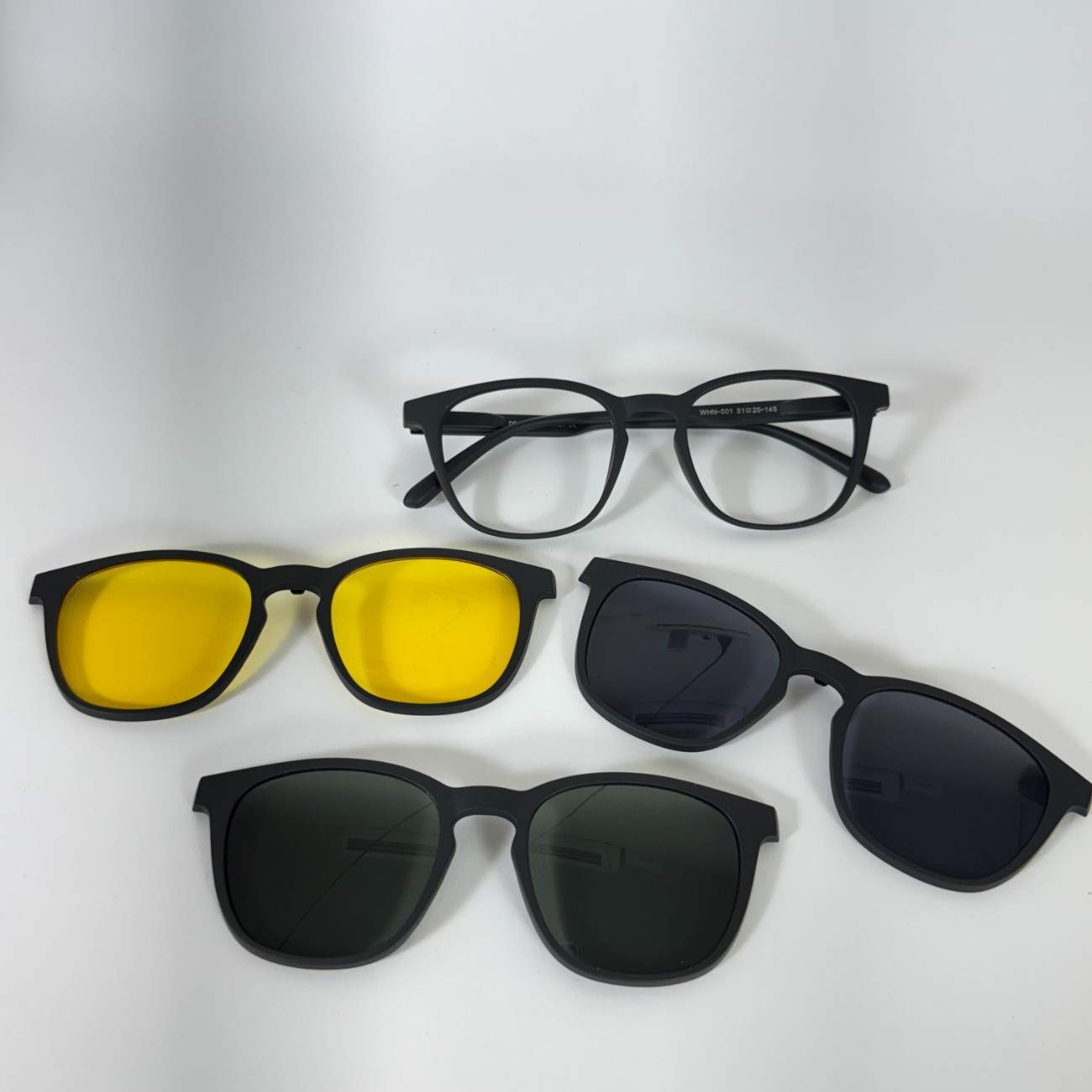 Hustlr Shape Clip-On Glasses