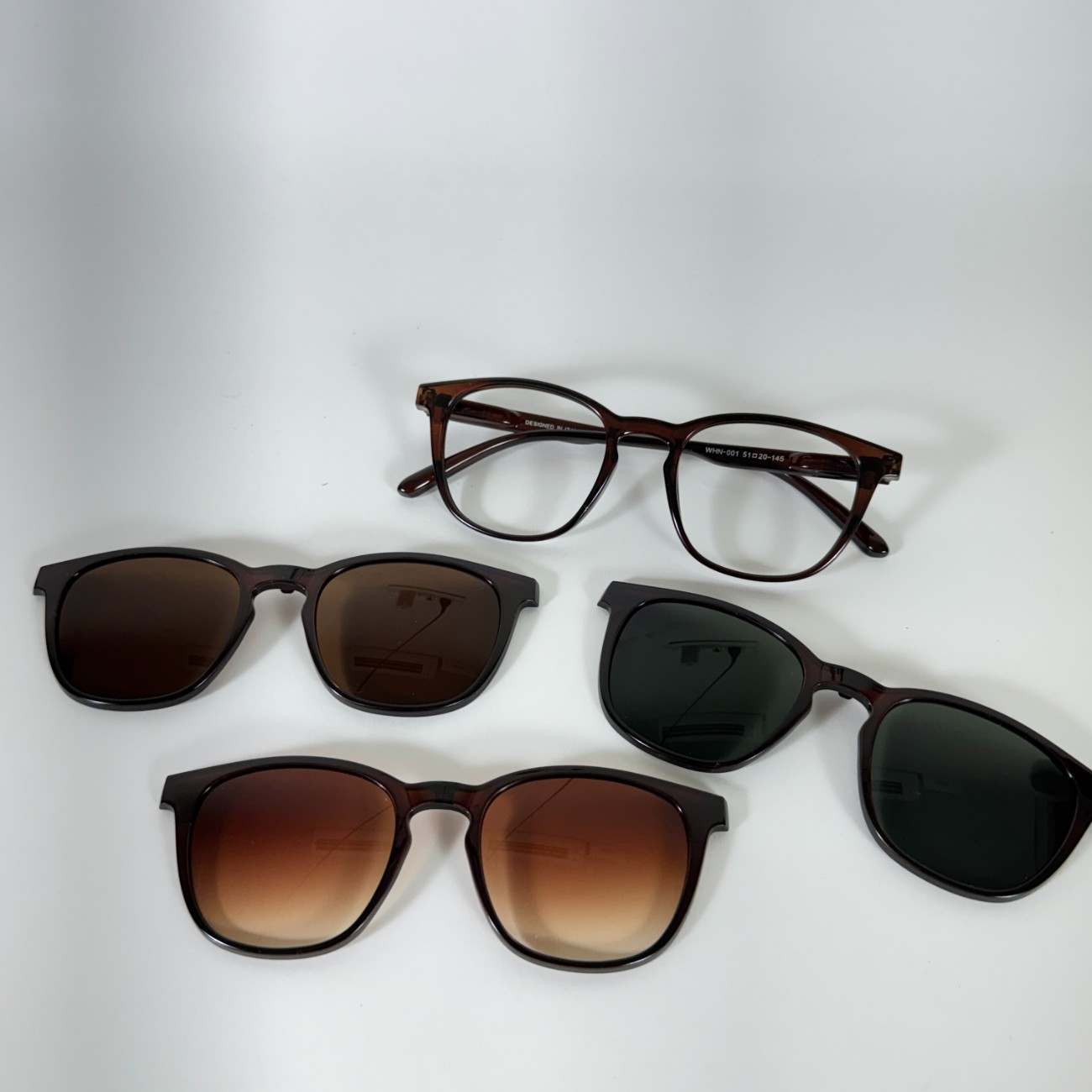 Hustlr Shape Clip-On Glasses