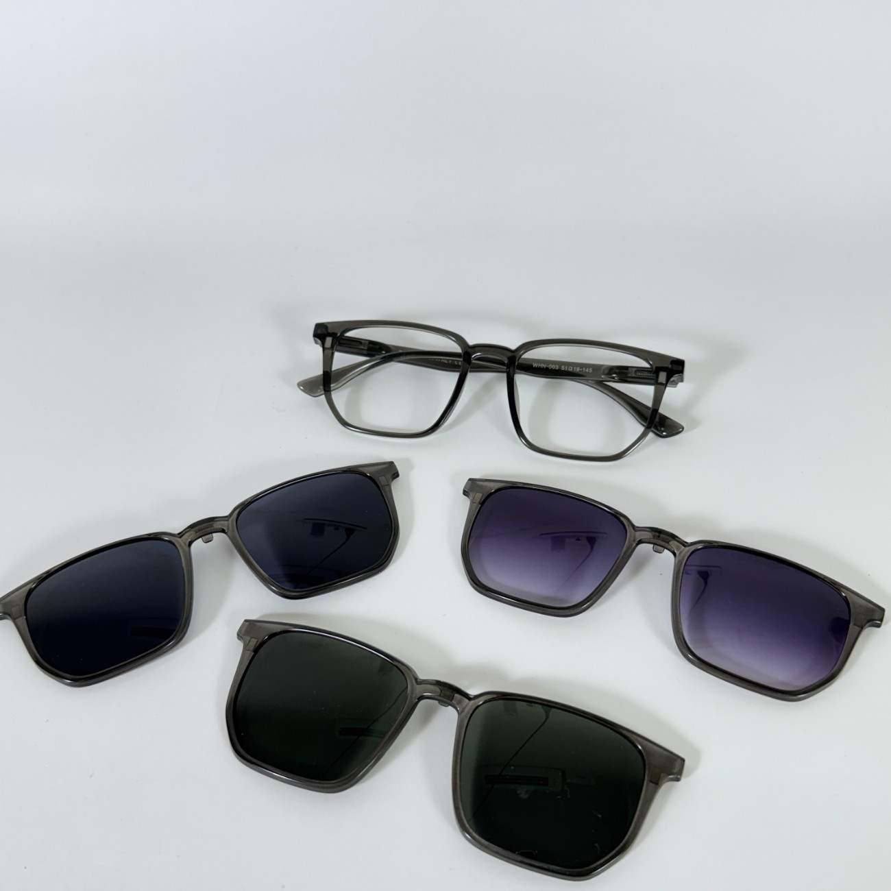 Square Shape Clip-On Glasses
