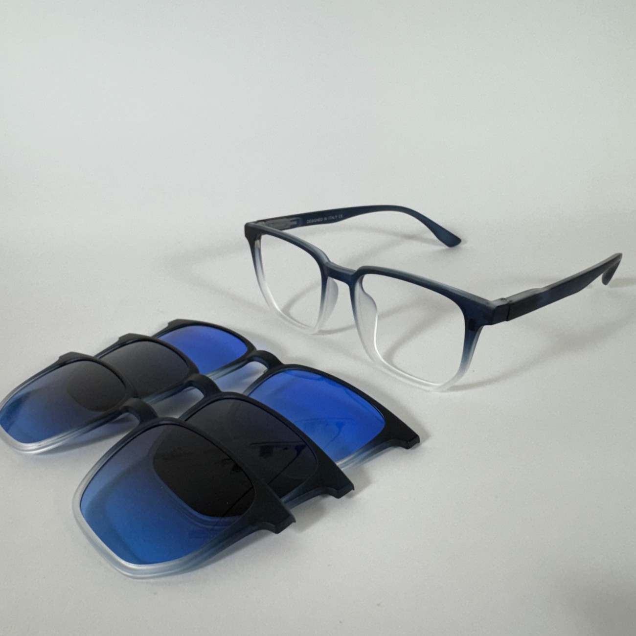 Square Shape Clip-On Glasses