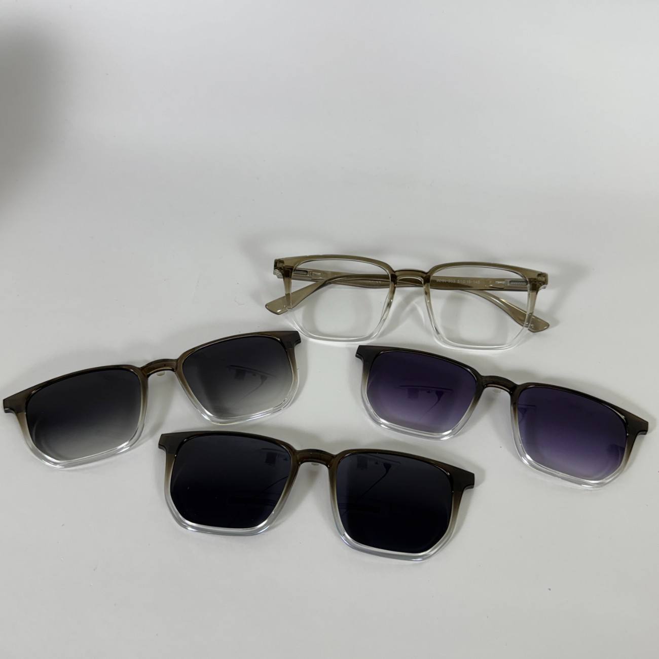 Square Shape Clip-On Glasses