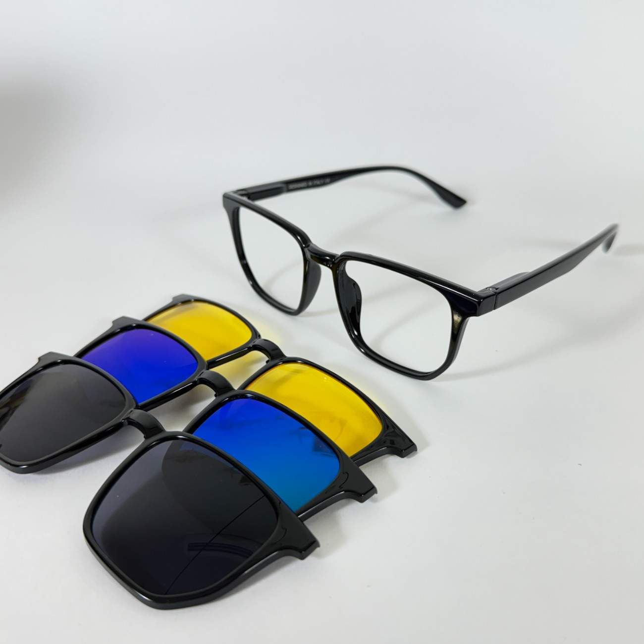 Square Shape Clip-On Glasses