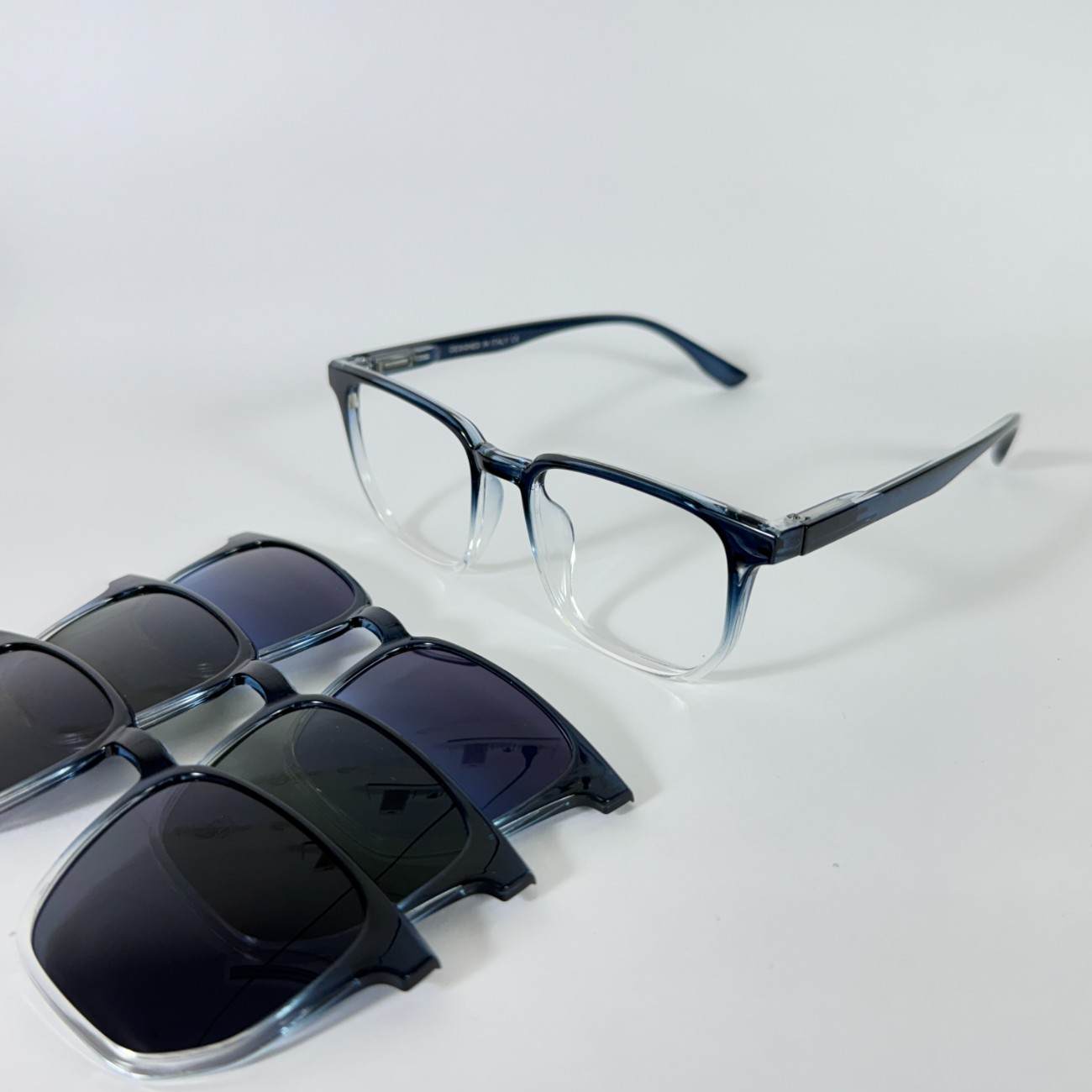 Square Shape Clip-On Glasses