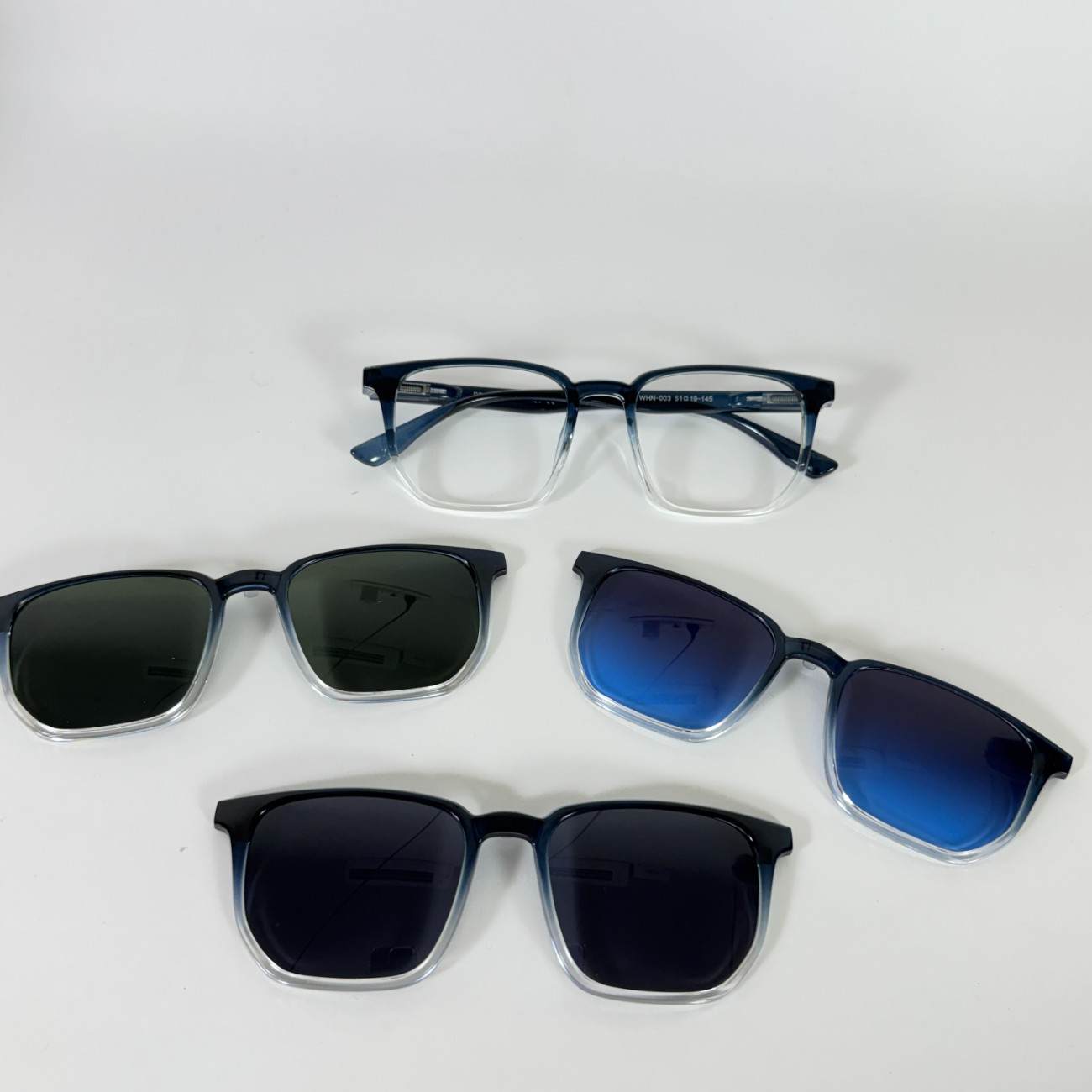 Square Shape Clip-On Glasses