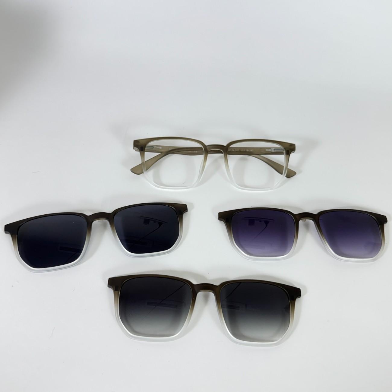 Square Shape Clip-On Glasses