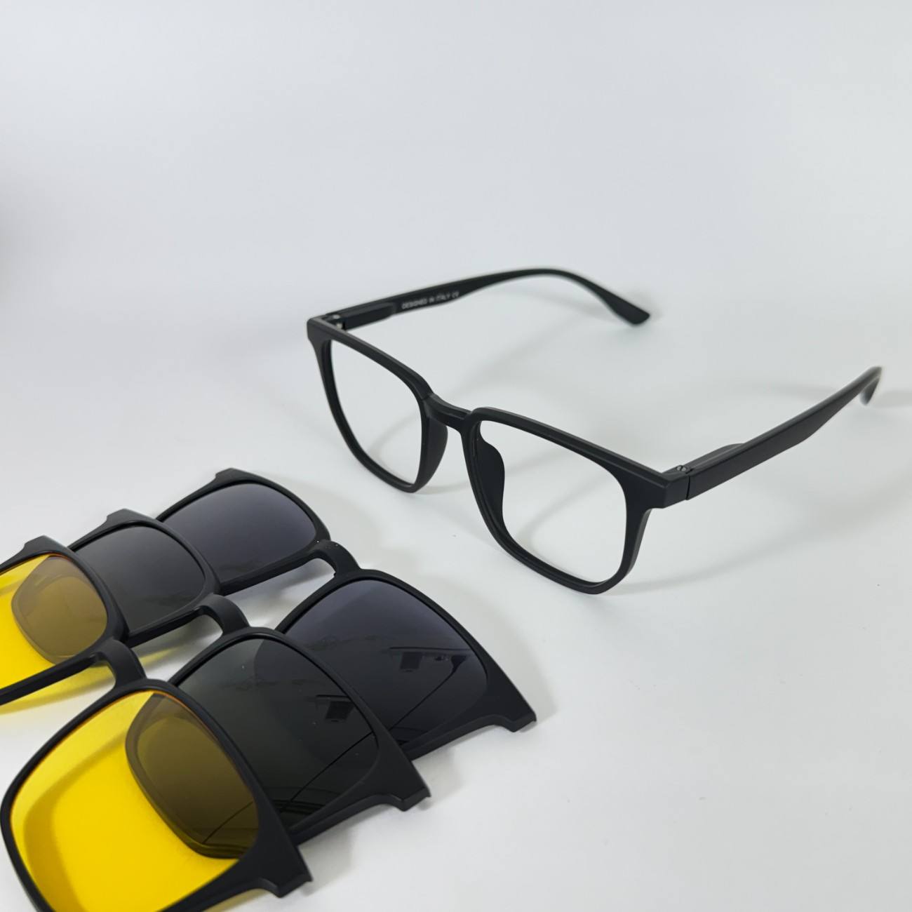 Square Shape Clip-On Glasses