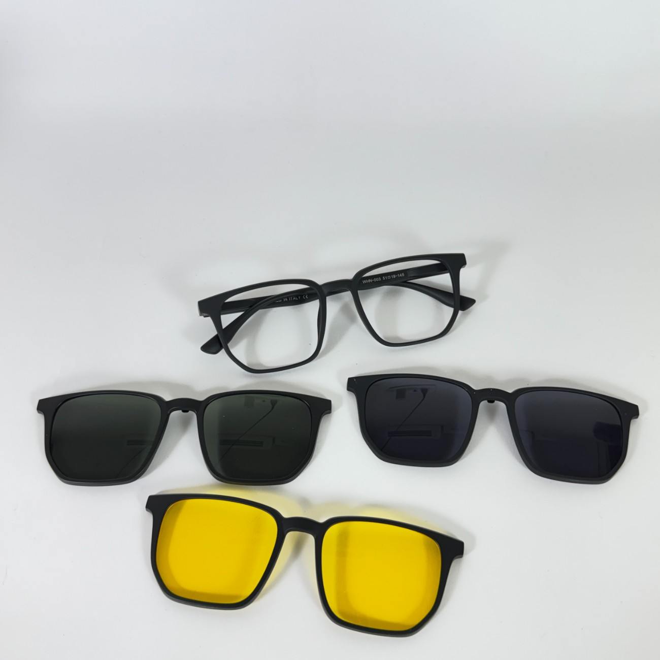 Square Shape Clip-On Glasses
