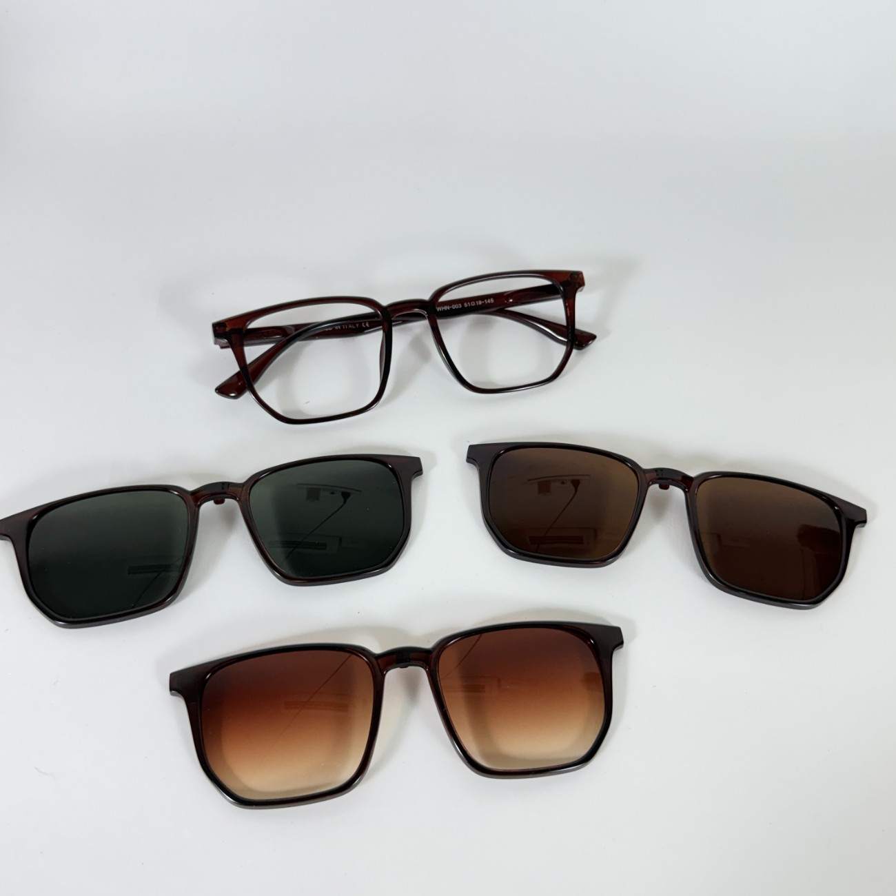 Square Shape Clip-On Glasses