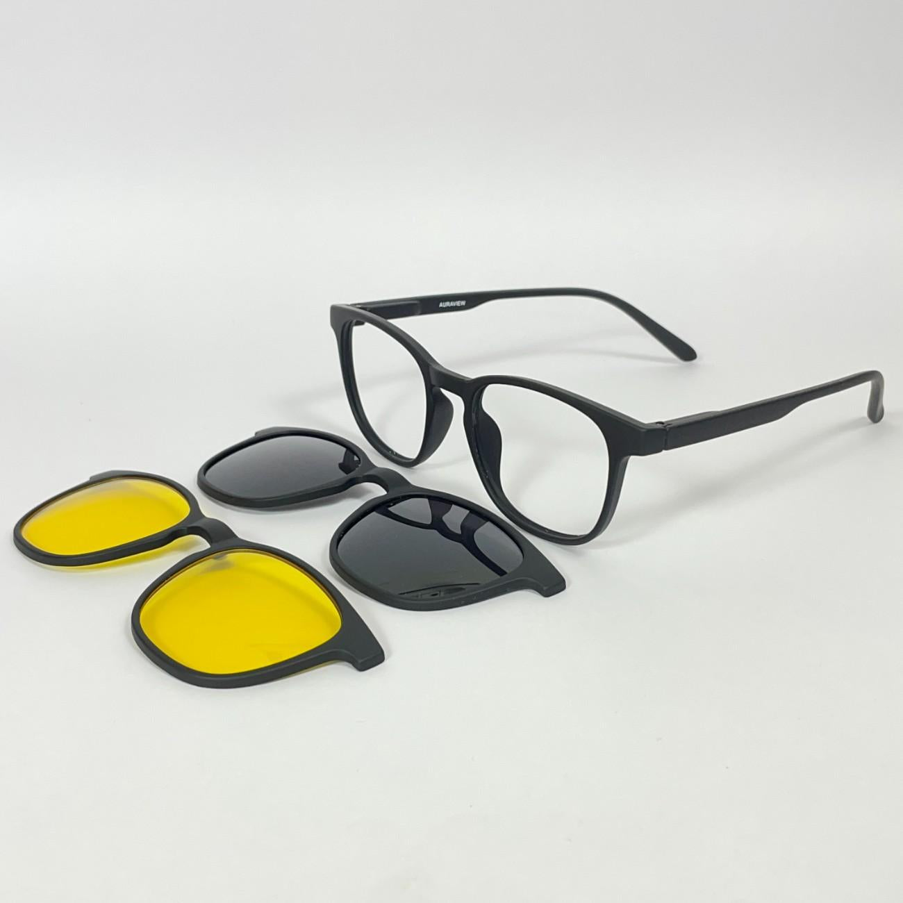 Round Clip-On Polarized Glasses