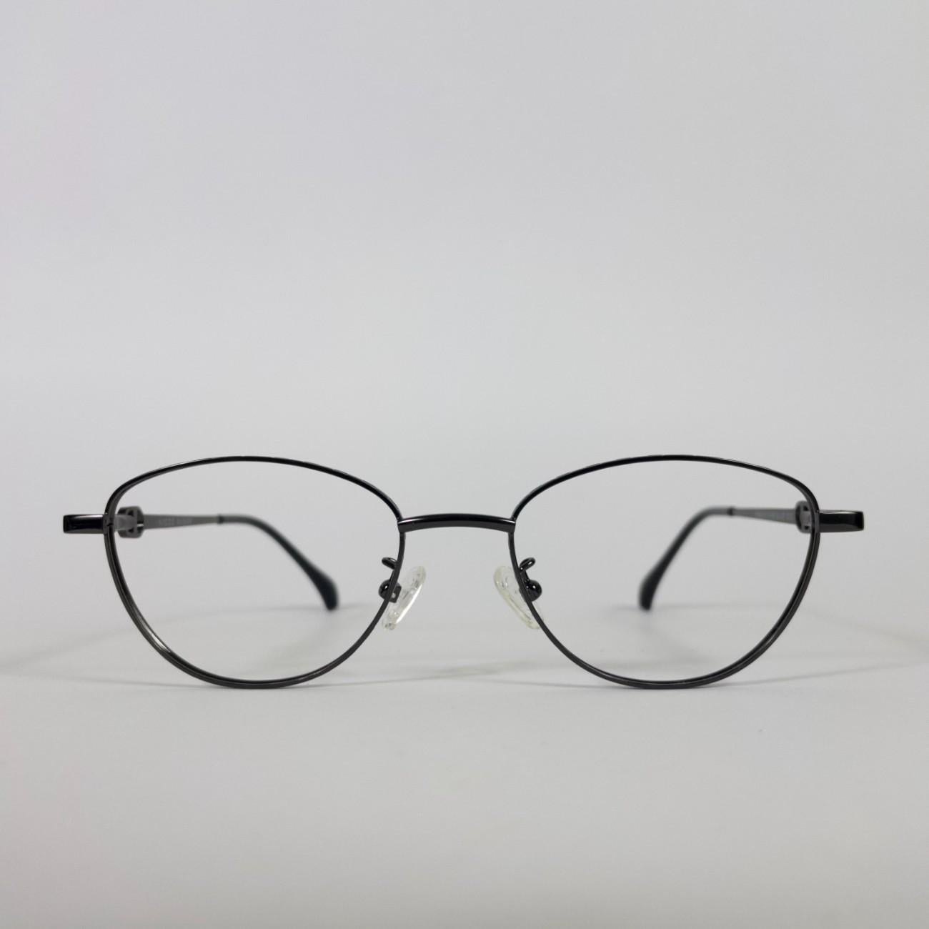 Cat-Eye Metal Eyeglasses Trendy Frame