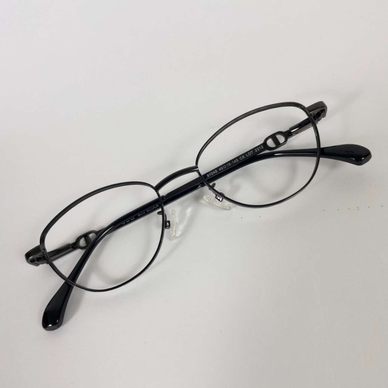 Cat-Eye Metal Eyeglasses Trendy Frame