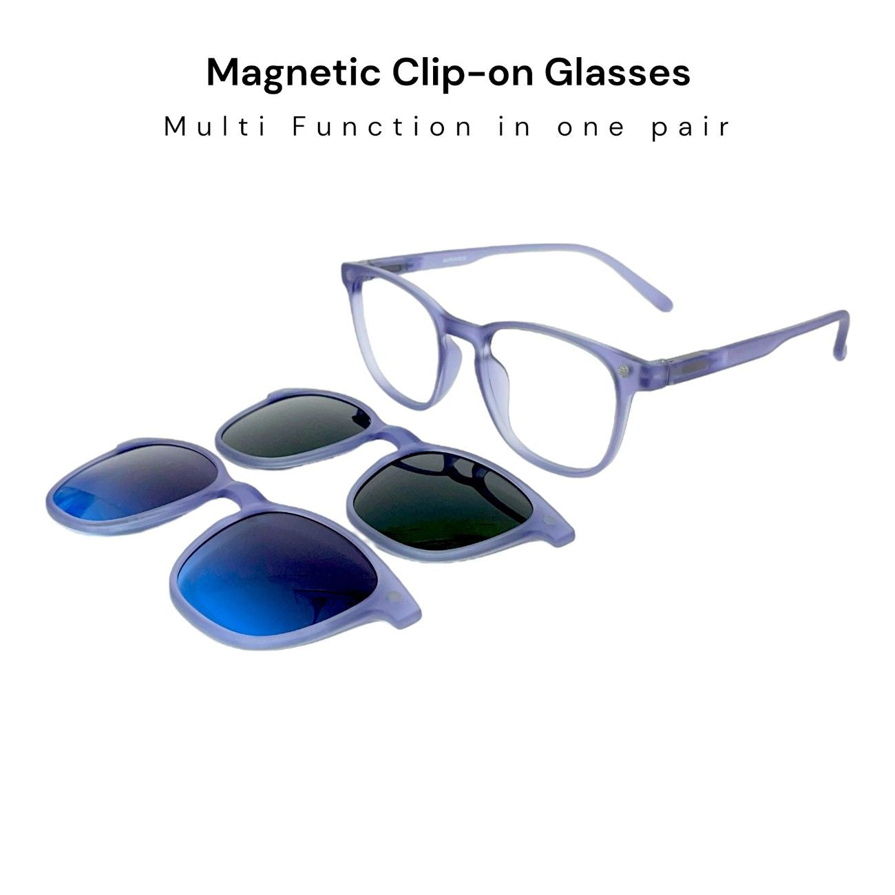 Round Clip-On Polarized Glasses