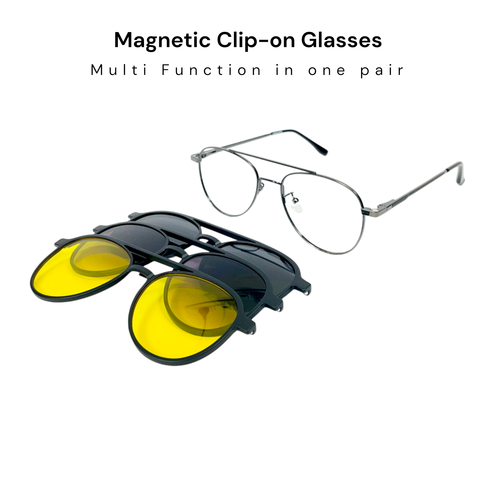 Aviator Clip-on Polarized Glasses