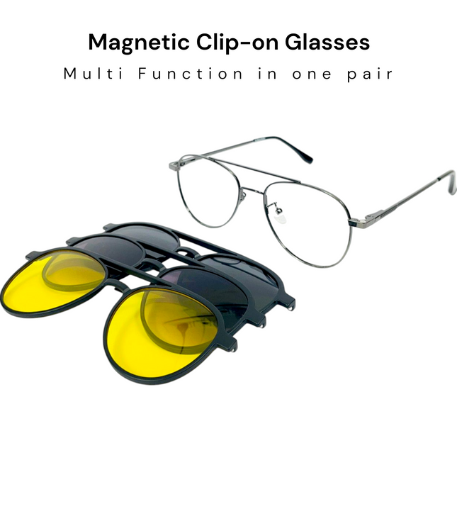 Aviator Clip-on Polarized Glasses